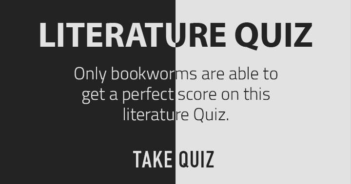 Tag a bookworm who would love this quiz!