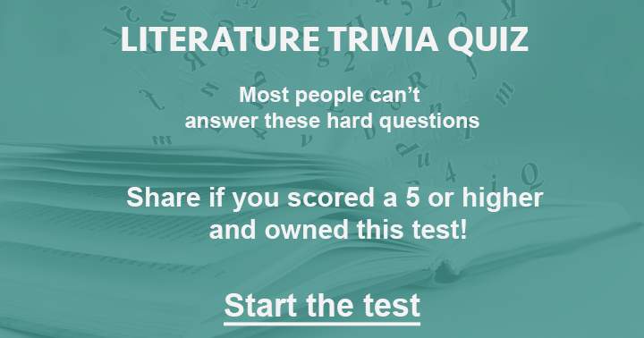 Literature Quiz